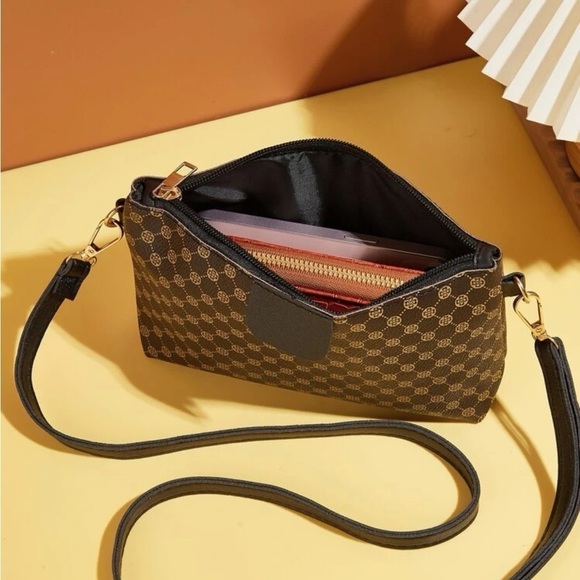 ⚠️Clearance Brown And Black Square Crossbody Bag - Picture 4 of 6